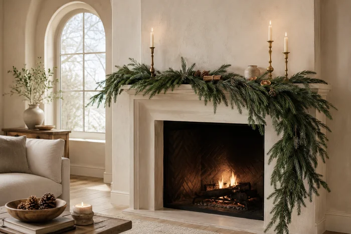 The Art of Styling Norfolk Pine Natural Touch Garland for Christmas 22 How to Style Norfolk Pine Natural Touch Garland