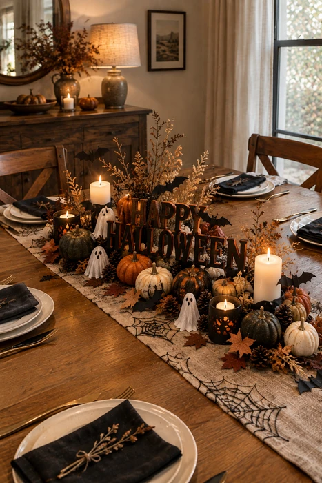 25 DIY Halloween Centerpieces for a Beautiful Spooky Season Table 6 Halloween party table centerpiece decor ideas with festive seasonal decorations