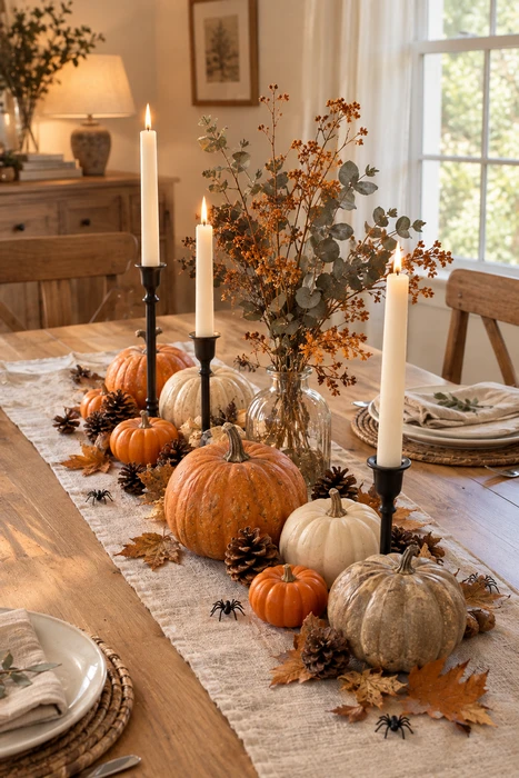 25 DIY Halloween Centerpieces for a Beautiful Spooky Season Table 18 Homemade Halloween centerpiece ideas with handmade decorations and creative seasonal details