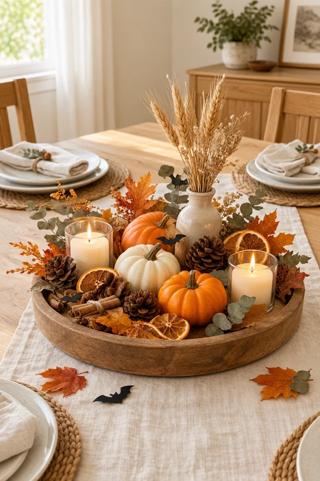 25 DIY Halloween Centerpieces for a Beautiful Spooky Season Table 5 Scary Halloween table centerpiece with spooky decorations for a Halloween party