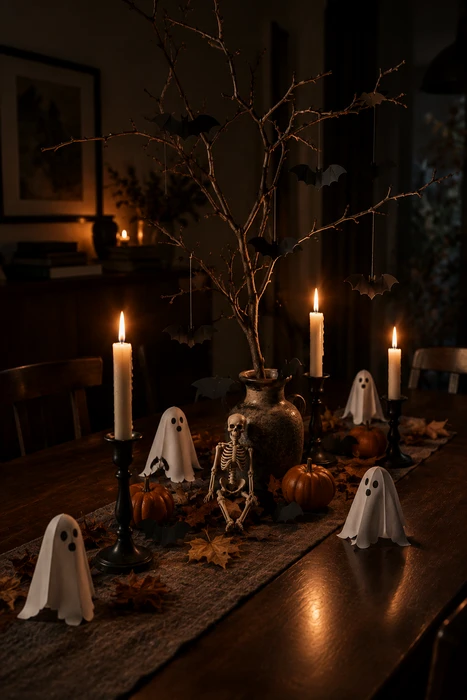 25 DIY Halloween Centerpieces for a Beautiful Spooky Season Table 12 Spooky Halloween centerpiece ideas with dramatic decorations for a haunted table setting