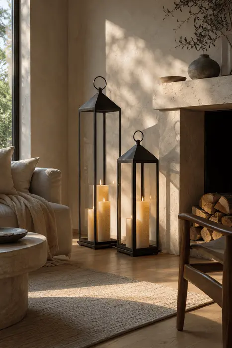 extra large floor candle lanterns