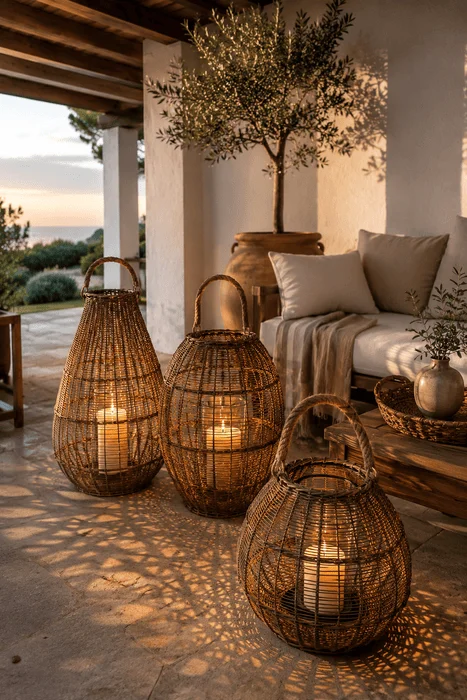 extra large floor candle lanterns