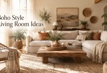 boho style living room